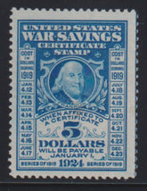 US Savings Stamps #WS4 Mint\NH F - VF